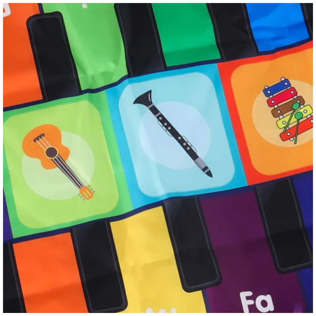 Mata do tańczenia dla dzieci interaktywna muzyczna 8 instrumentów 10 melodii - obrazek 6