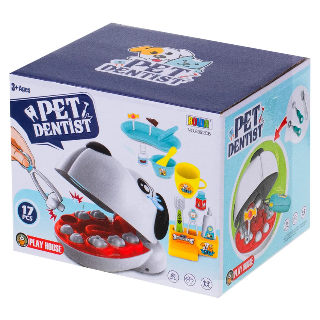 Chory ząbek dentysta zwierząt pies piesek zabawa wylecz zęba nauka weterynarz - obrazek 10