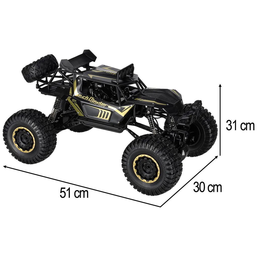 Samochód zdalnie sterowany 2,4GHz 1:8 51cm metal czarny - obrazek 13