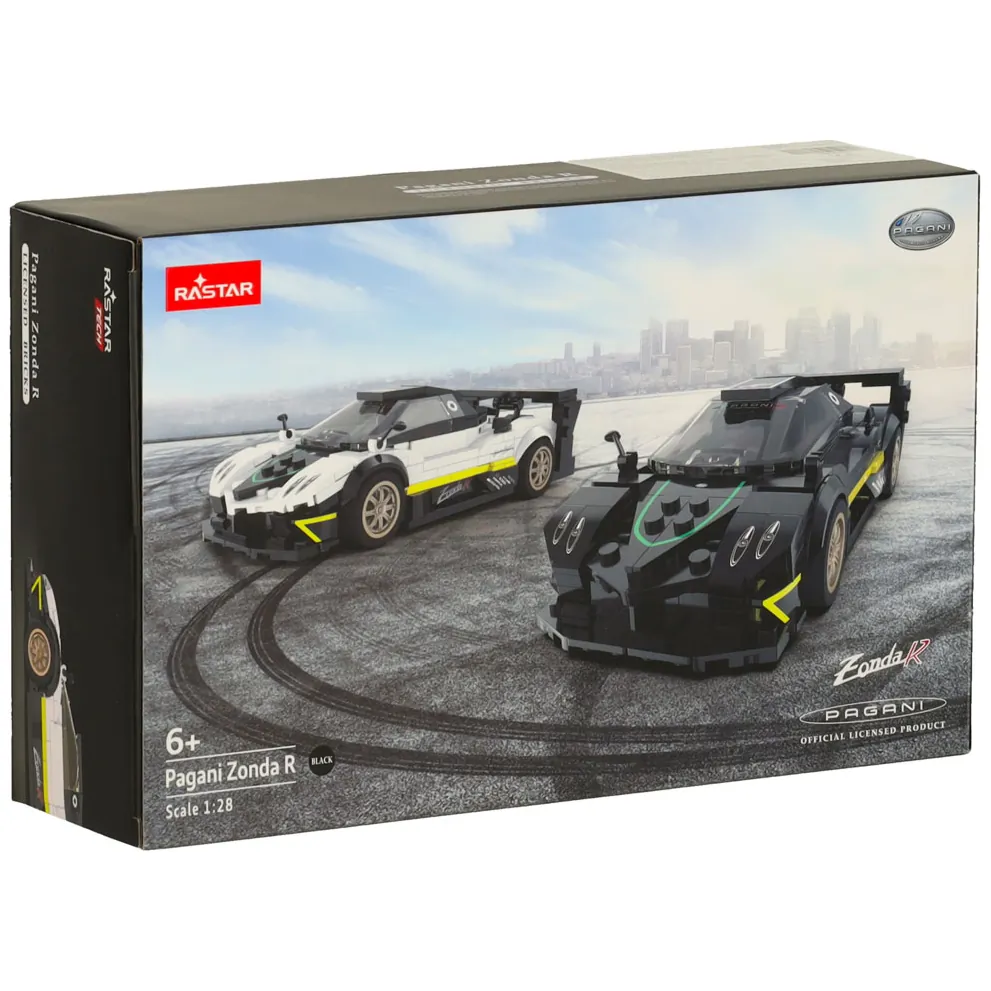 Samochód Rastar 93900-B Pagani Zonda R 1:28 klocki 387el. - obrazek 7