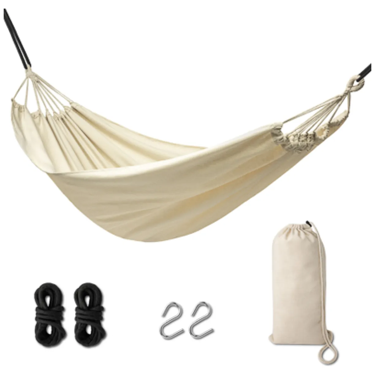Hamak ogrodowy brazylijski boho 200cm ecru 120kg