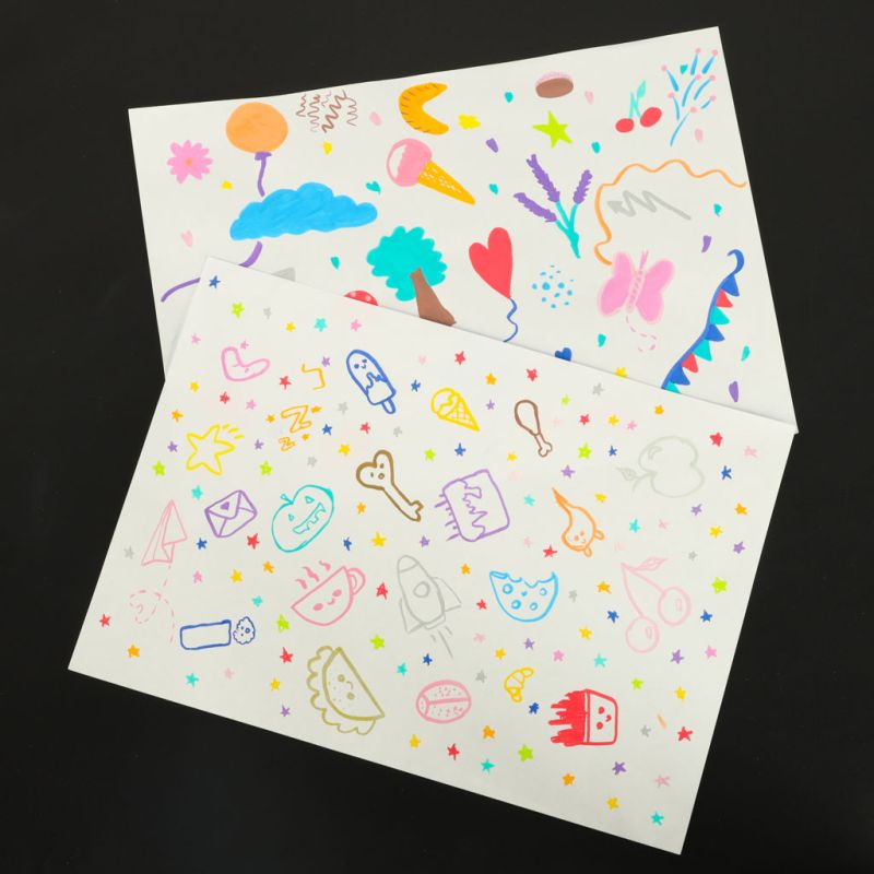 Markery akrylowe do tkanin kamieni pisaki flamastry mazaki wodoodporne DIY 24 szt. - obrazek 4