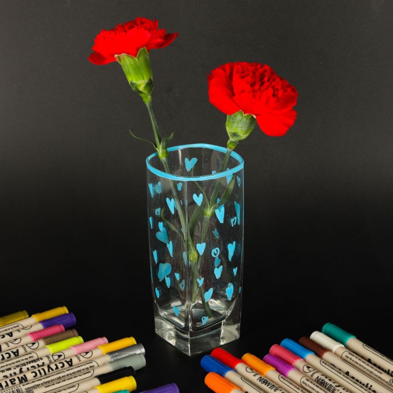 Markery akrylowe do tkanin kamieni pisaki flamastry mazaki wodoodporne DIY 24 szt. - obrazek 7