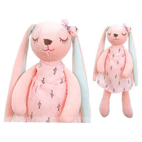 Maskotka pluszowa królik różowy 35cm