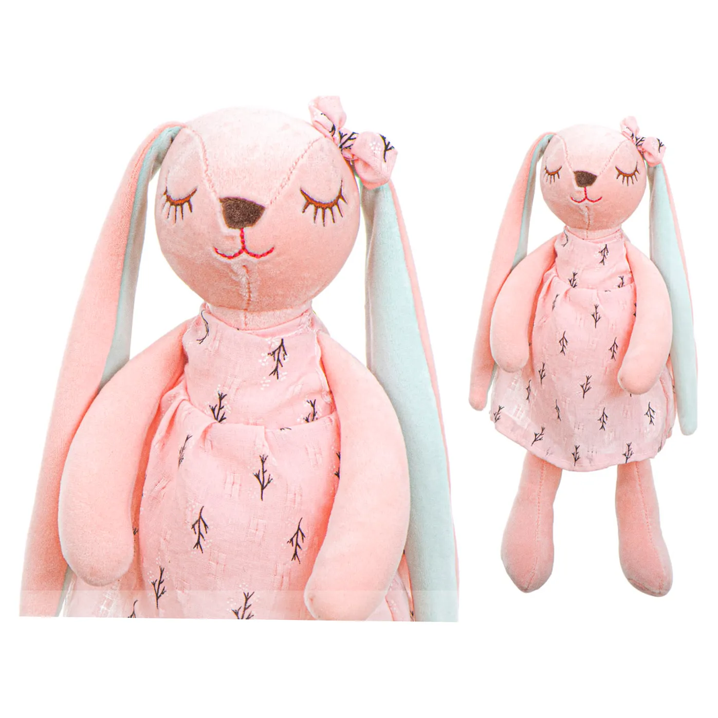 Maskotka pluszowa królik różowy 35cm