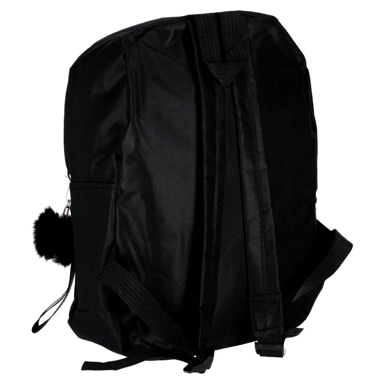 Plecak szkolny młodzieżowy jednokomorowy czarny - obrazek 5