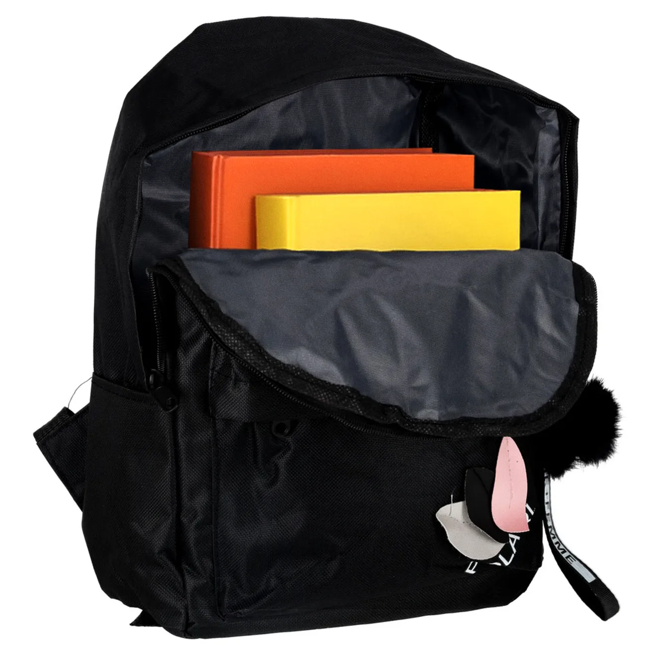 Plecak szkolny młodzieżowy jednokomorowy czarny - obrazek 7