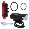 Lampka rowerowa LED RALLEX zestaw tył-przód na rower kierownicę USB