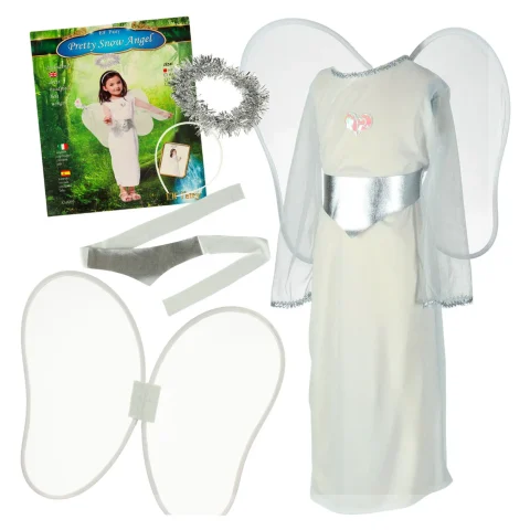 Kostium strój karnawałowy przebranie aniołek aureola jasełka 4 el rozmiar S