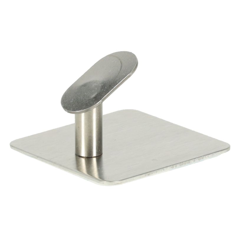 Wieszaki ścienne łazienkowe samoprzylepne srebrne zestaw 4 sztuki POWYSTAWOWE - obrazek 4