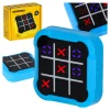 Kółko krzyżyk gra elektroniczna logiczna tic tac toe konsola przenośna niebieska