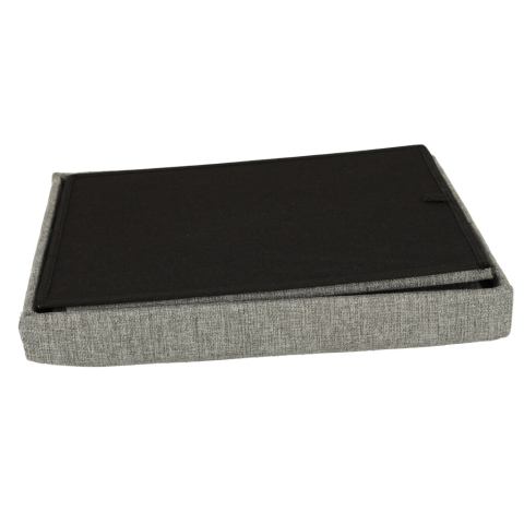 Pufa składana ze schowkiem otwierana do siedzenia podnóżek szary 38x38x38cm