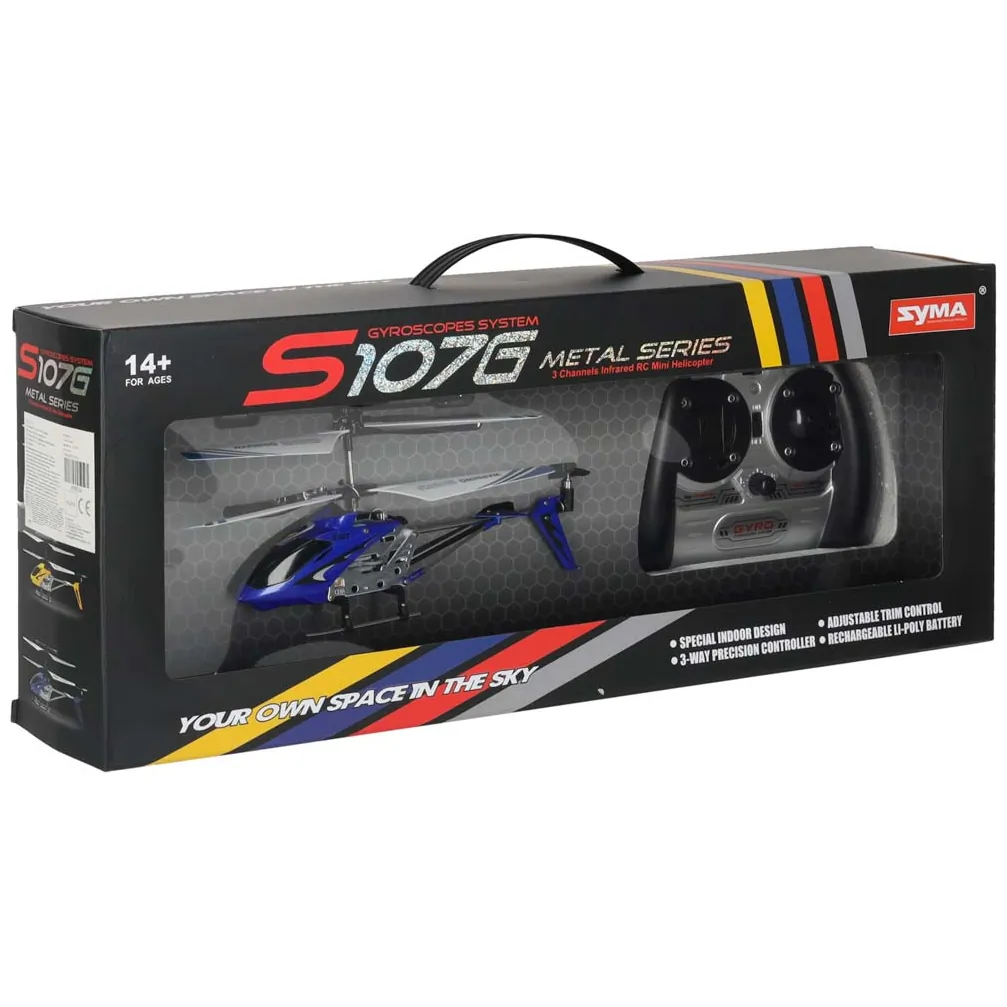 Helikopter zdalnie sterowany na pilota RC SYMA S107G niebieski - obrazek 10