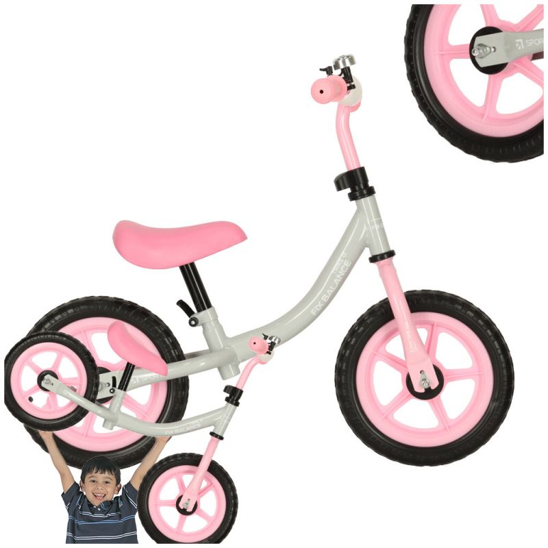 Rowerek biegowy Trike Fix Balance rower ultra lekki różowy - obrazek 6