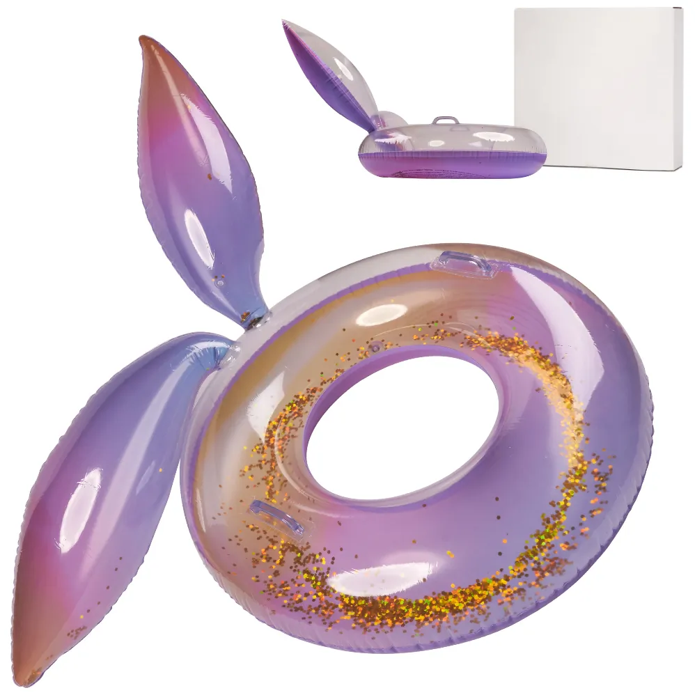 Kółko do pływania koło dmuchane syrena z brokatem galaxy 94 cm XXL max 60kg