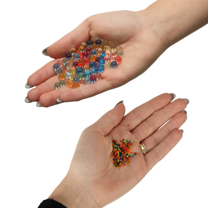 Kulki żelowe wodne hydrożelowe do kwiatów multicolor 250g 50 000szt. 7-8mm - obrazek 2