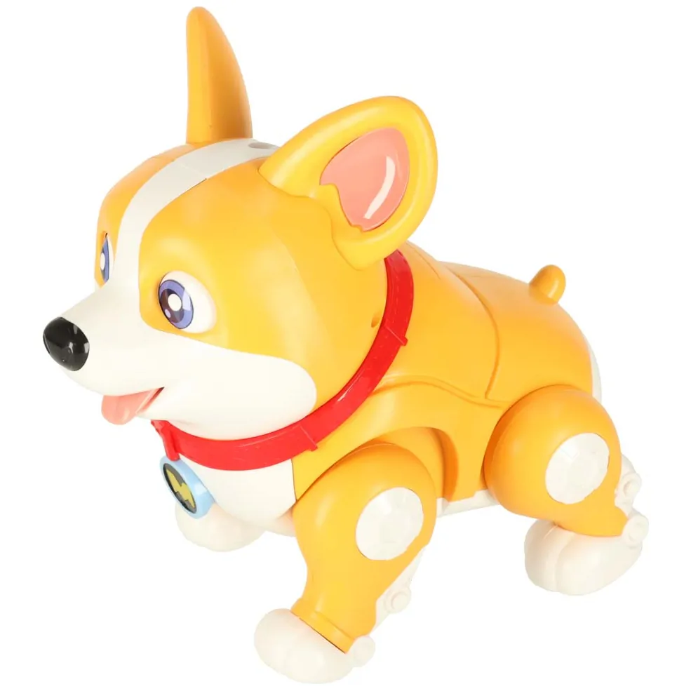 Pies piesek interaktywny robot Corgi świecące uszy muzyka - obrazek 3