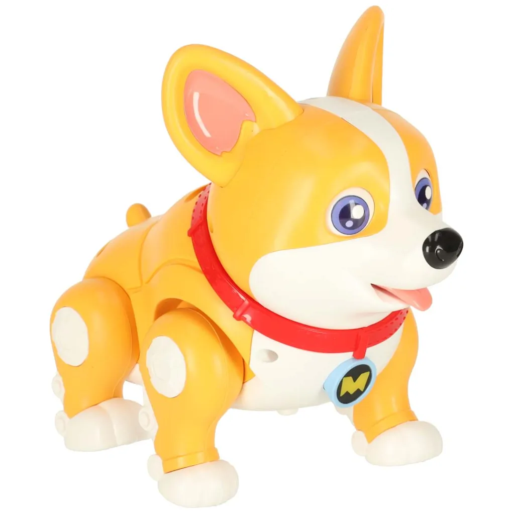 Pies piesek interaktywny robot Corgi świecące uszy muzyka - obrazek 5