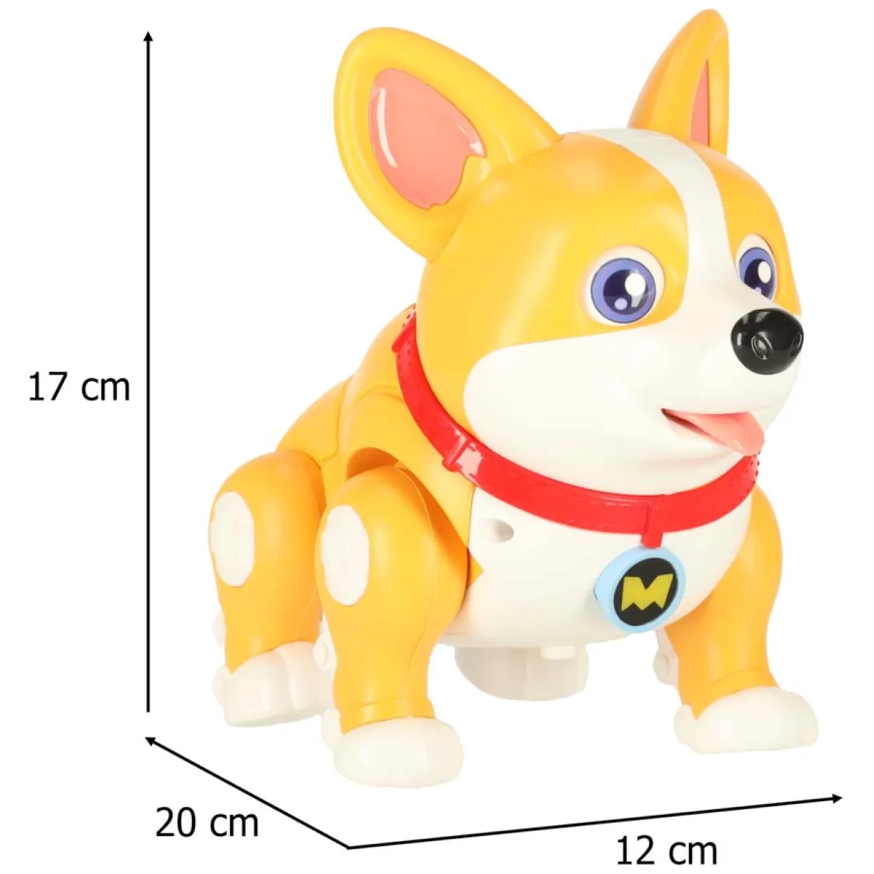 Pies piesek interaktywny robot Corgi świecące uszy muzyka - obrazek 6