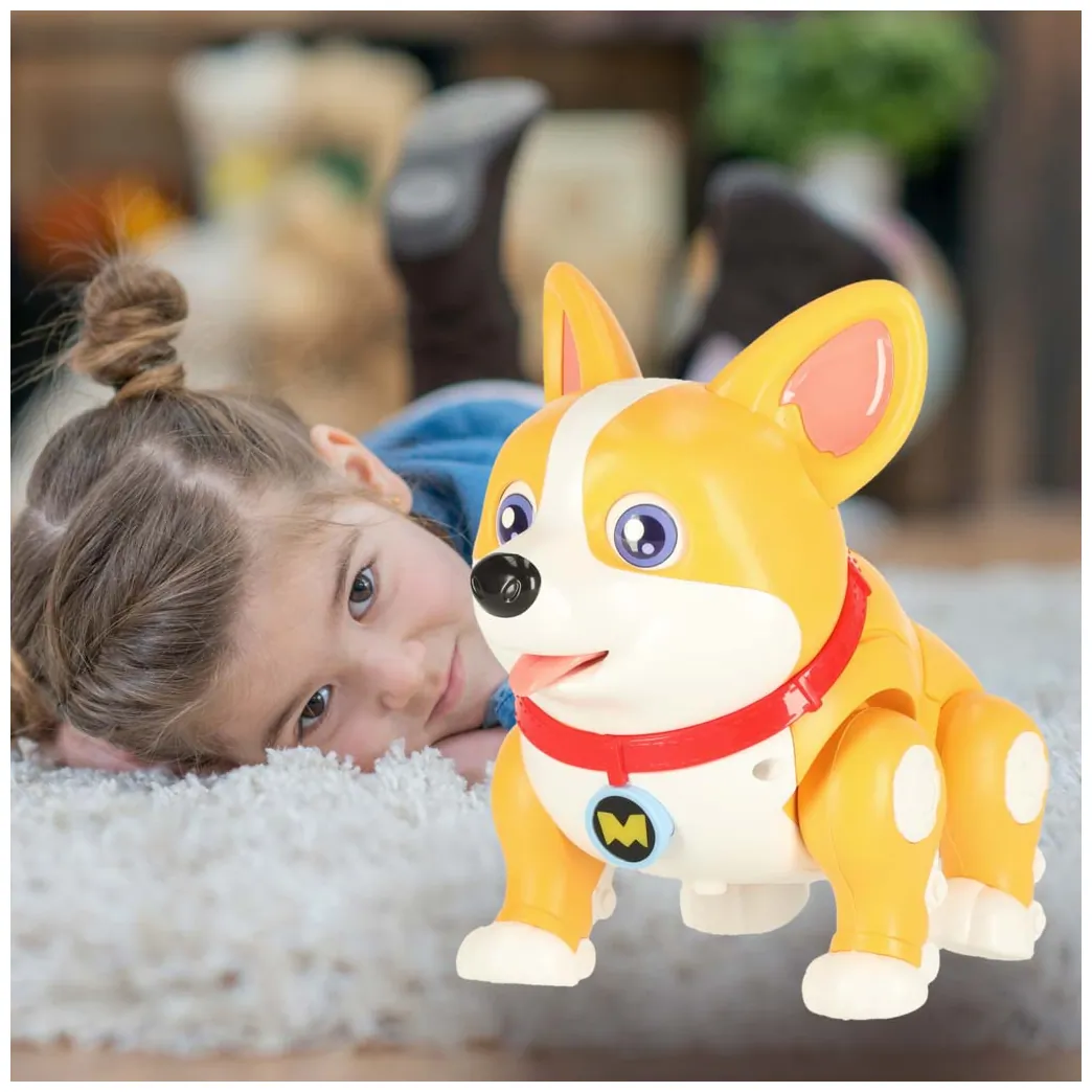 Pies piesek interaktywny robot Corgi świecące uszy muzyka - obrazek 7