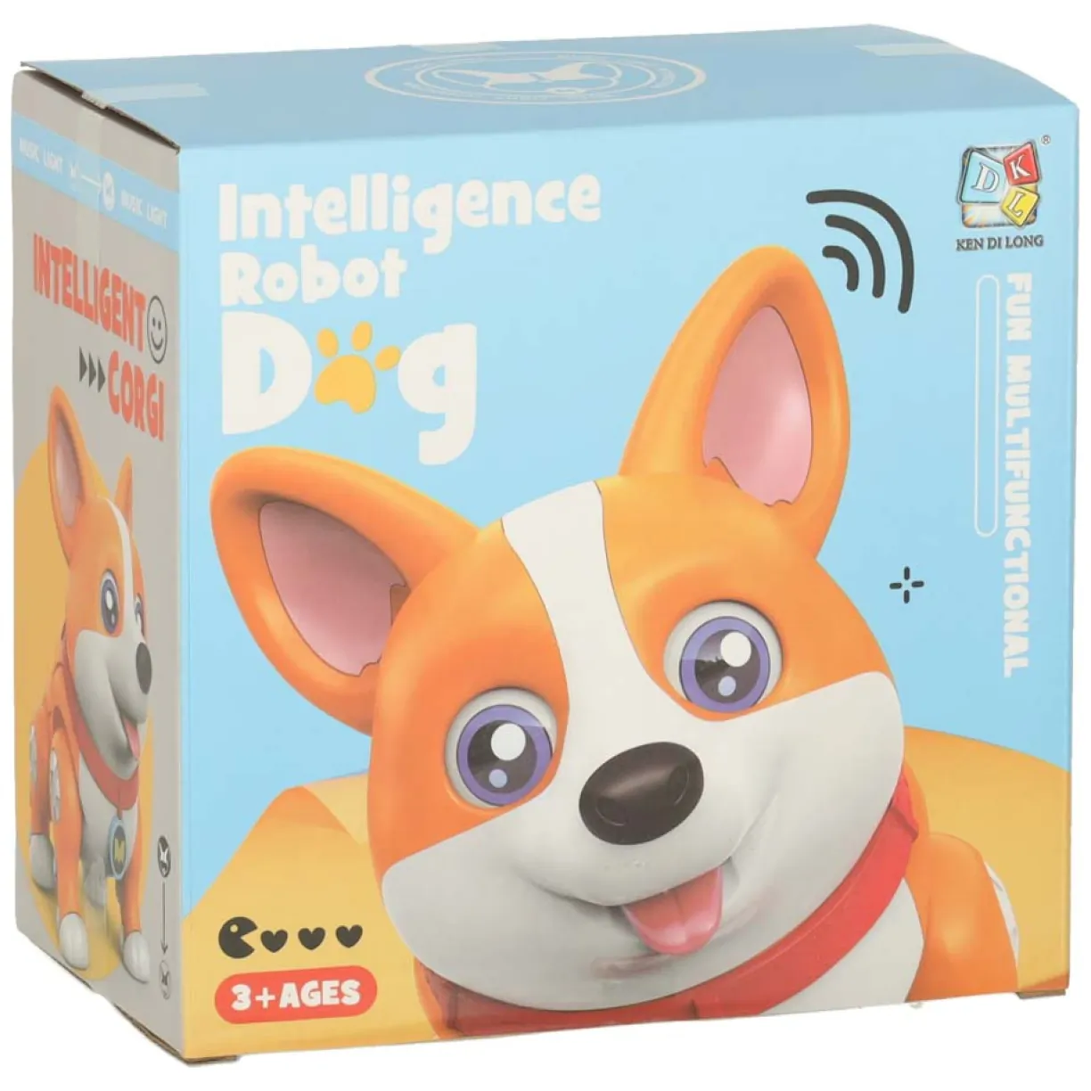 Pies piesek interaktywny robot Corgi świecące uszy muzyka - obrazek 8