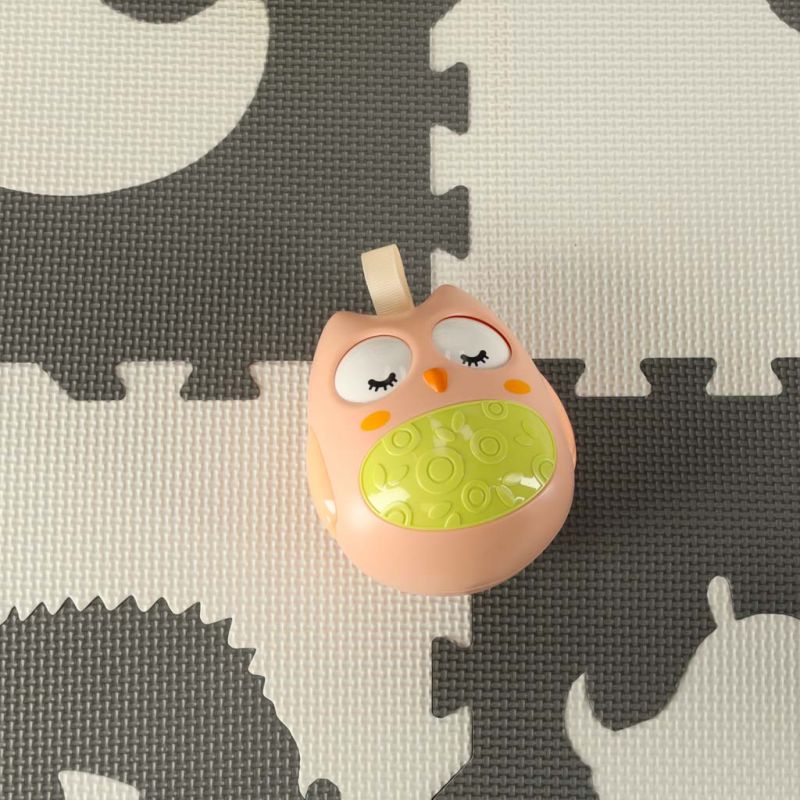 Wańka wstańka sowa sensoryczna kiwajka różowa - obrazek 8