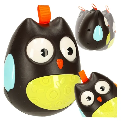 Wańka wstańka sowa sensoryczna kiwajka czarna