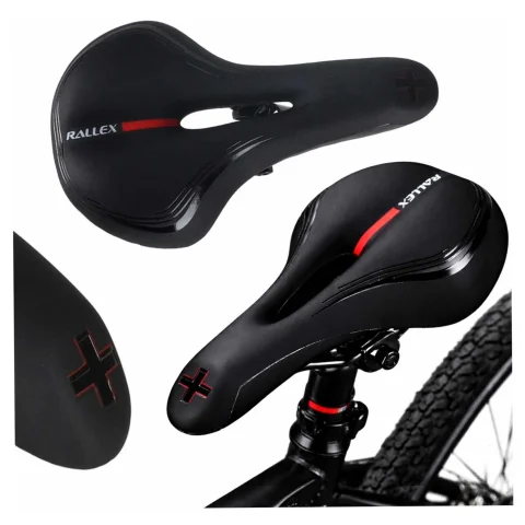 Siodełko rowerowe RALLEX wygodne sportowe z pianki elastycznej