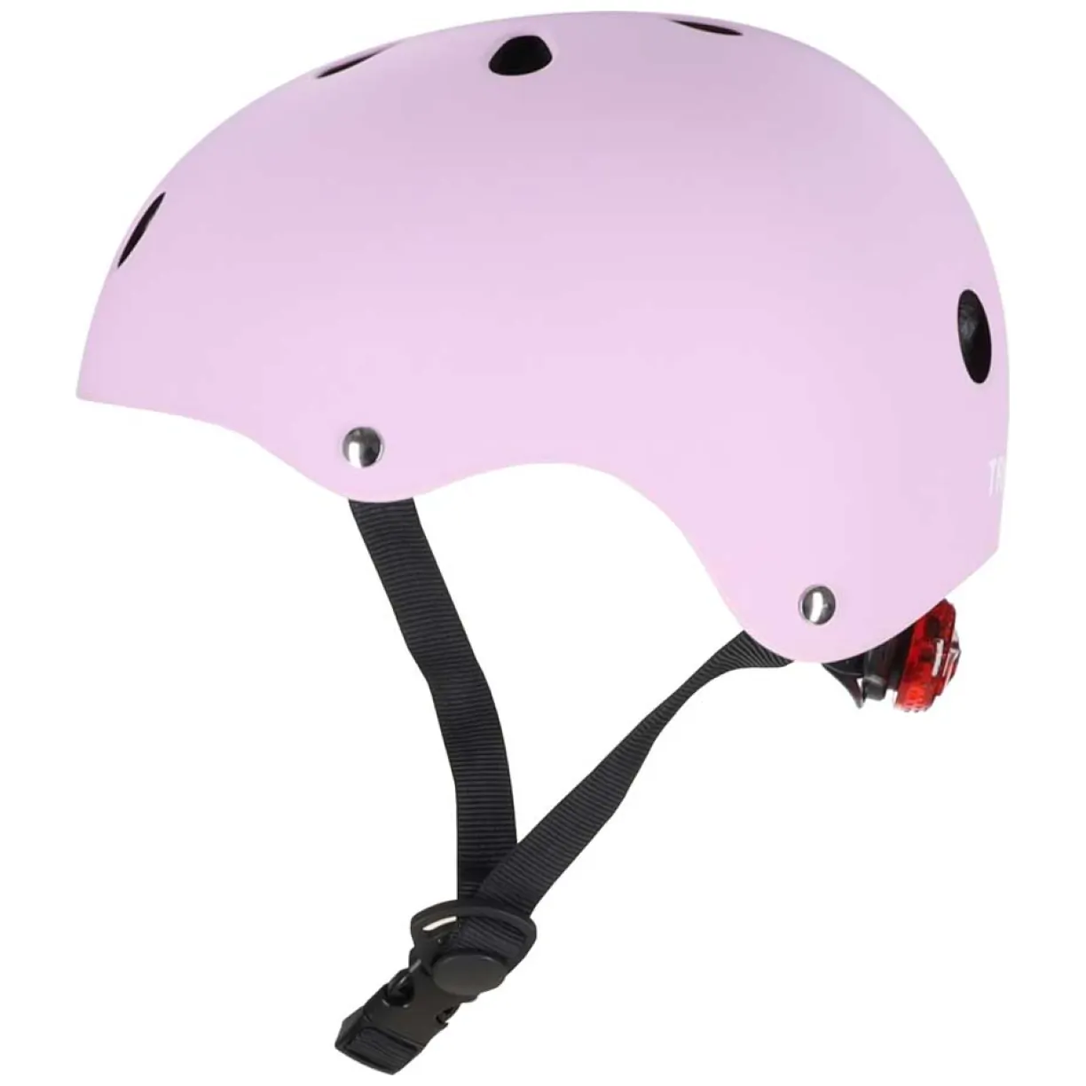 Kask rowerowy dla dziecka Trike Fix dziecięcy regulowany LED M 55-58cm fioletowy - obrazek 4