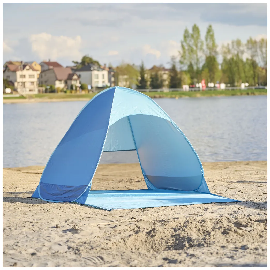Namiot plażowy parawan samorozkładający na plażę ogród ogrodowy POPUP ochronny UV XXL - obrazek 8