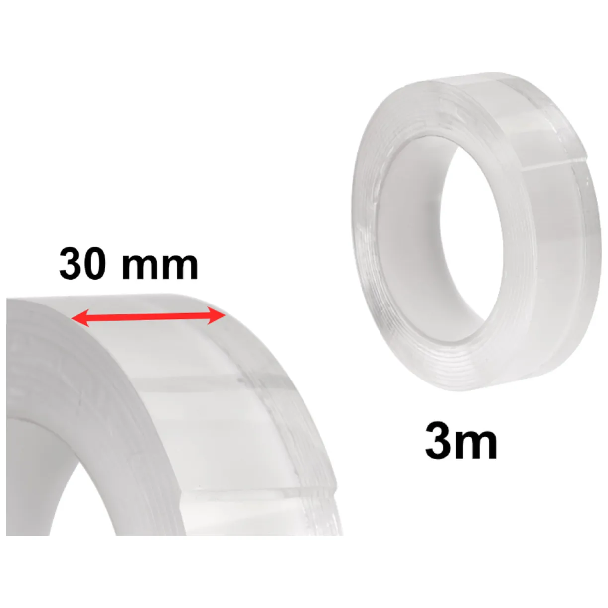 Taśma dwustronna samoprzylepna wodoodporna 30mmx3m - obrazek 3