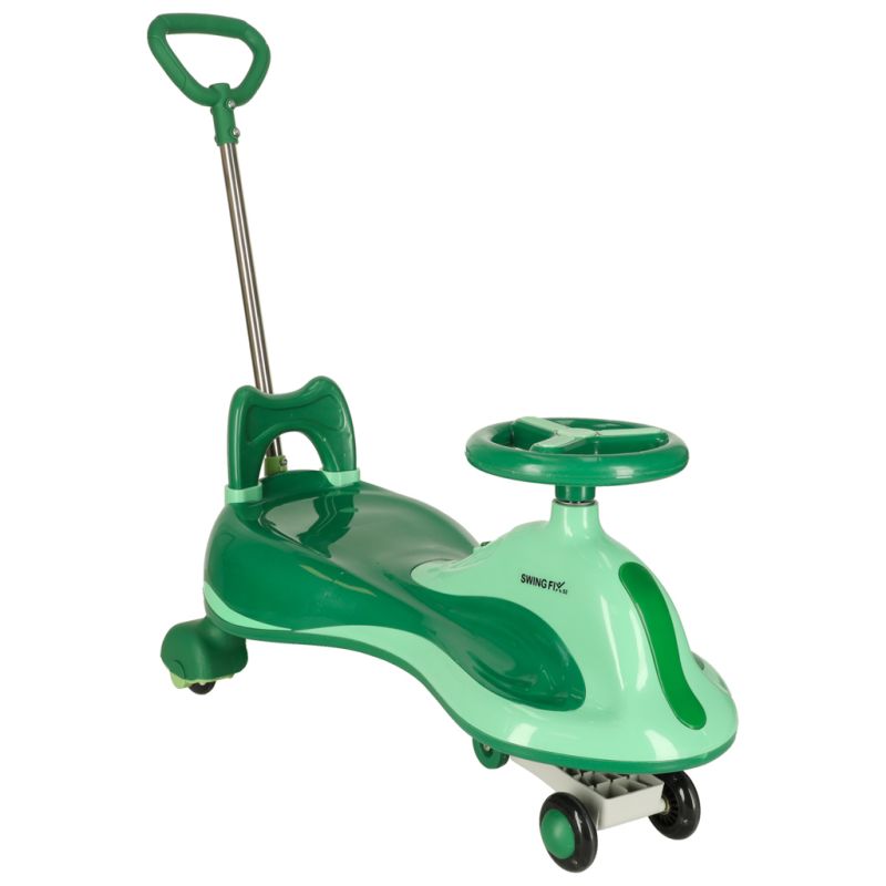 Jeździk grawitacyjny LED Swing FIX S2 skuter z rączką zielony max 100kg - obrazek 5