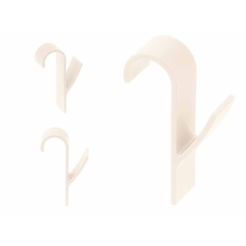 Wieszak haczyk na grzejnik kaloryfer łazienkowy kremowy