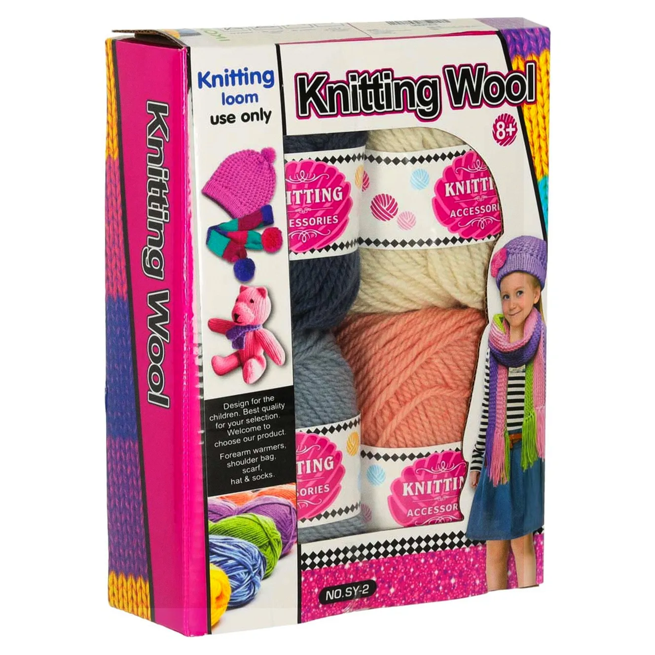 Włóczka kłębek przędza zestaw do szydełkowania 4x50g 60m - obrazek 5