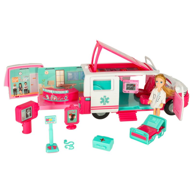Karetka pogotowia ambulans mobilny szpital lalka akcesoria - obrazek 8