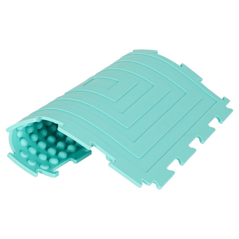 Mata sensoryczna puzzle montessori do masażu stóp 8 elementów pastelowe - obrazek 9