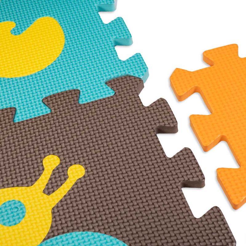 Mata edukacyjna piankowa puzzle zwierzątka kolorowa 85 x 85 cm 9 elementów - obrazek 9