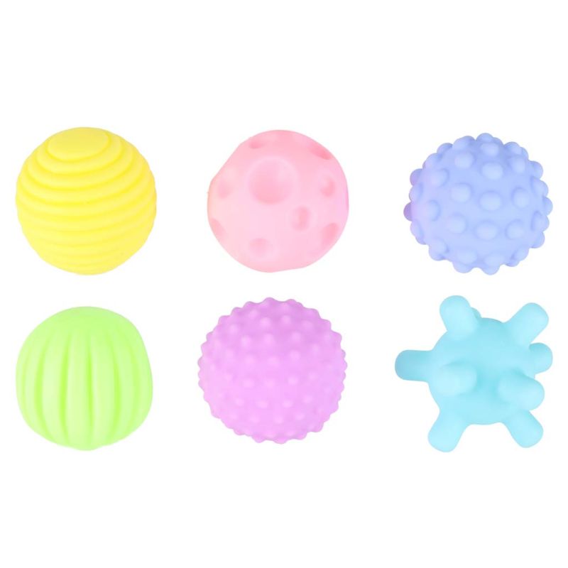 Piłki zabawki sensoryczne korekcyjne zestaw 6 szt - obrazek 2