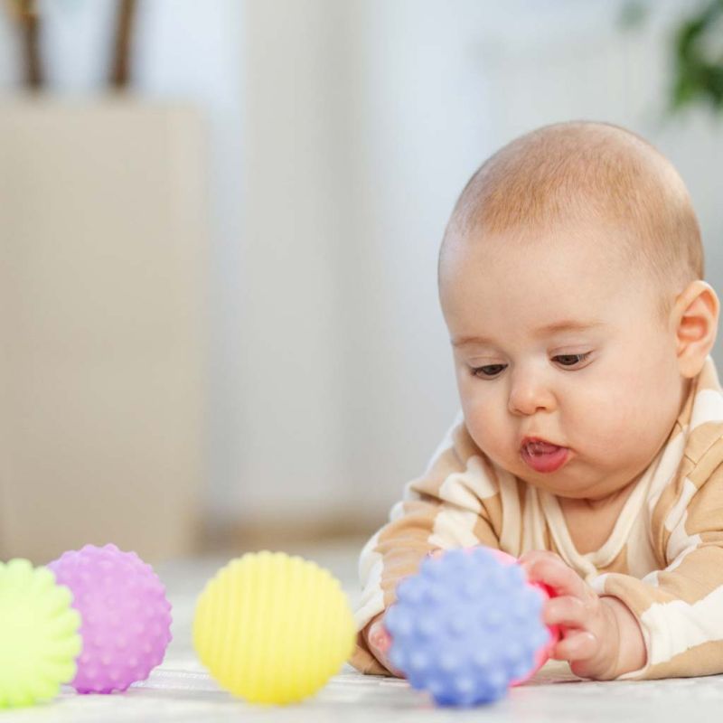 Piłki zabawki sensoryczne korekcyjne zestaw 6 szt - obrazek 10