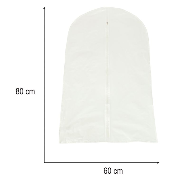 Pokrowiec na ubrania garnitur odzież przezroczysty 60 x 80 cm - obrazek 5