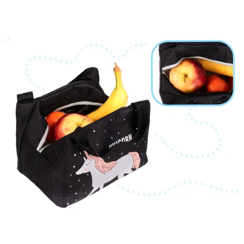 Torba termiczna na lunch jedzenie śniadaniowa izolacyjna jednorożec