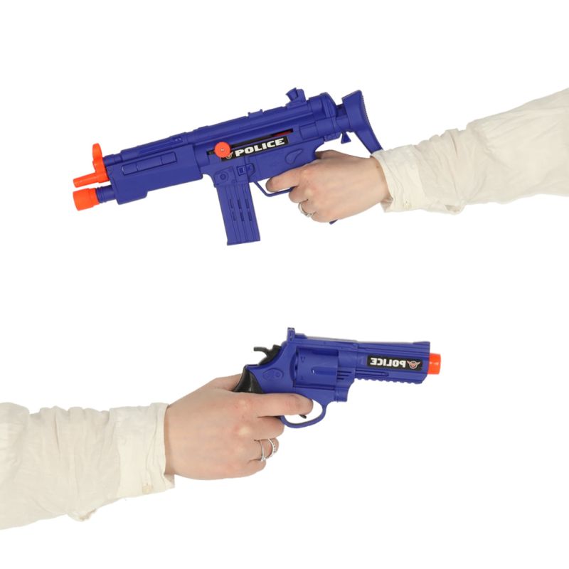 Zestaw policyjny małego policjanta pistolet karabin maska kajdanki akcesoria policyjne - obrazek 9