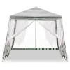 Pawilon ogrodowy namiot imprezowy handlowy altana z moskitierą biała 3 x 3m