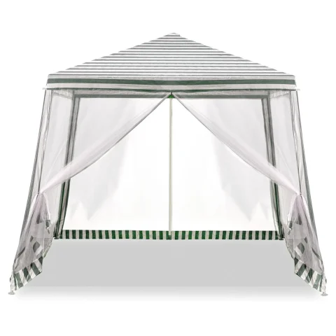 Pawilon ogrodowy namiot imprezowy handlowy altana z moskitierą biała 3 x 3m