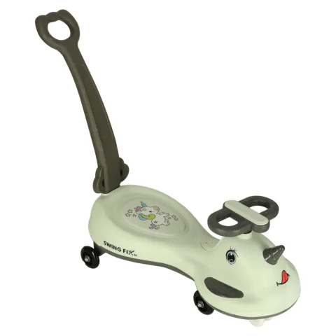 Jeździk grawitacyjny LED Swing FIX S1 skuter z rączką szary max 65kg