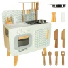 Kuchnia dla dzieci drewniana MDF LULILO RETRO akcesoria 73cm