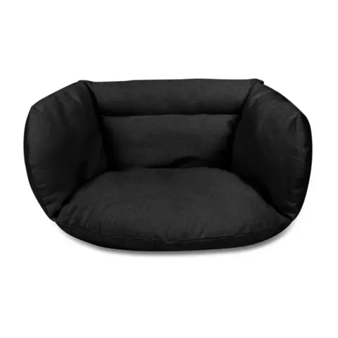 Poduszka LUARO na huśtawkę wiszącą bocianie gniazdo miękka czarna