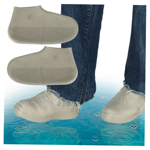 Nakładki przeciwdeszczowe na buty ochraniacze nieprzemakalne przeciwdeszczowe kalosze M szare roz. 35-38