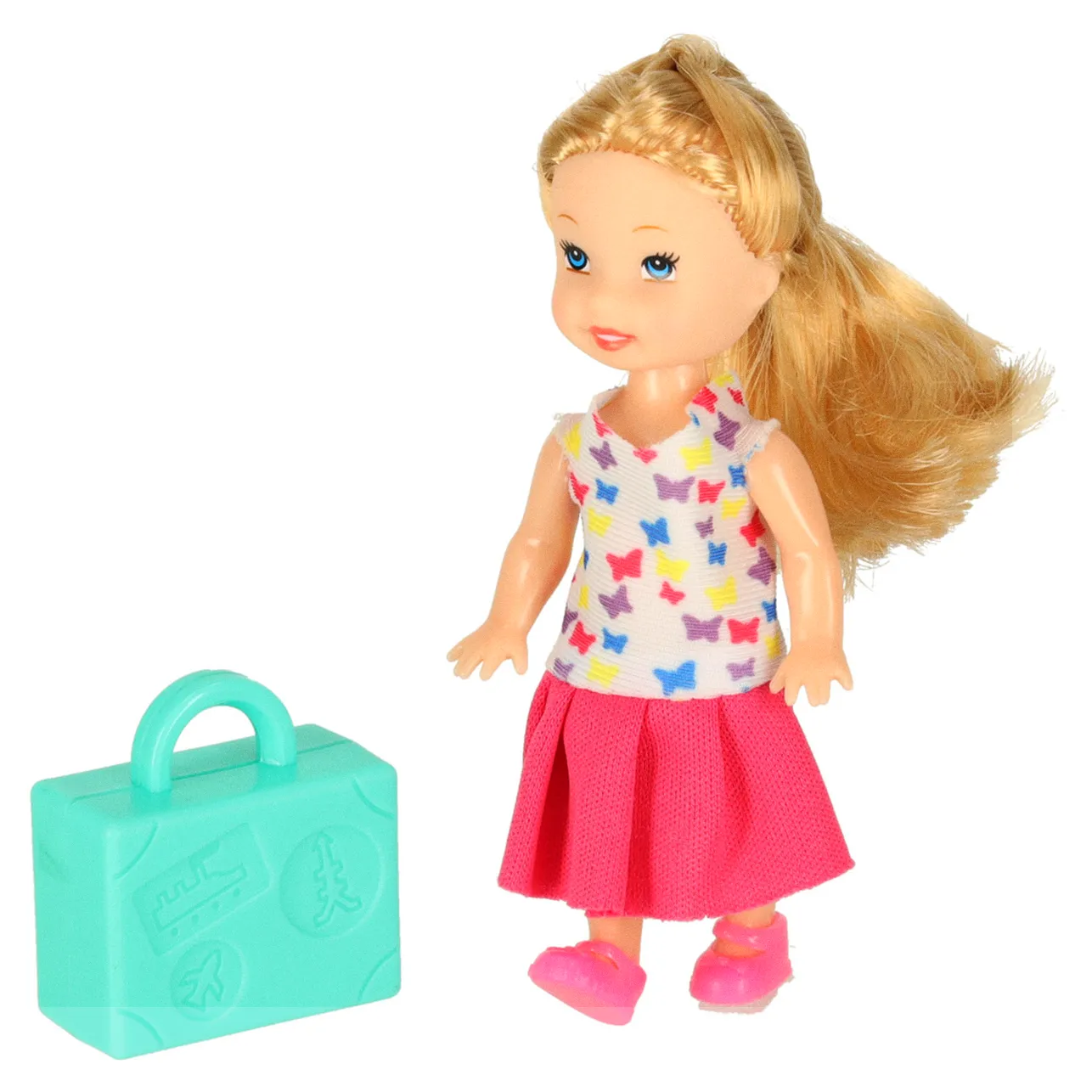 Samolot dla lalek pasażerski 2w1 rozkładany akcesoria różowy - obrazek 9