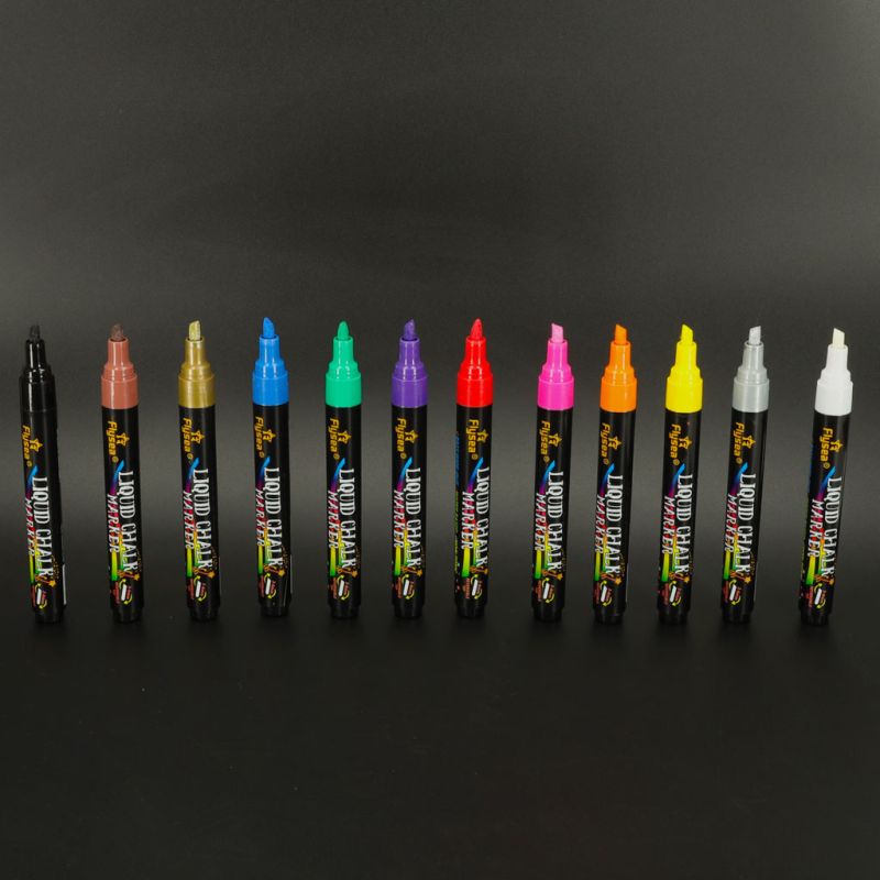 Markery pisaki kredowe do tablic szyb 12 szt. - obrazek 11